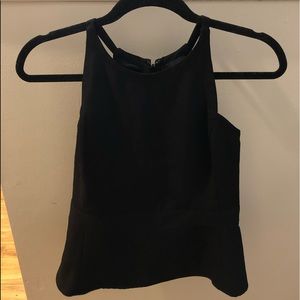 The Limited Black Peplum Top